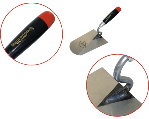 Metseltroffel met stalen blad en handvat