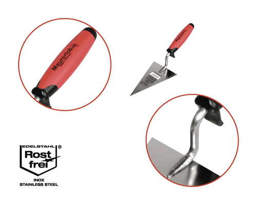 Troitel met roestvrijstalen blad en kunststof handvat