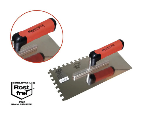 Tandspaan met roestvrij stalen blad en kunststof handgreep