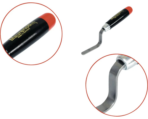 Maurerlob voegkrabber met handvat