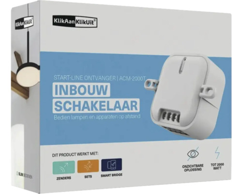 KlikAan KlikUit inbouwschakelaar productverpakking