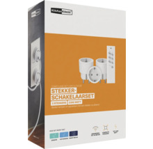 KlickAan KlickUit stekkerschakelaarset met drie stekkers en afstandsbediening