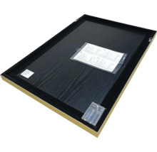 Achterkant van een ingelijste afbeelding met hangers