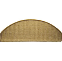 Halfronde sisal trapmat