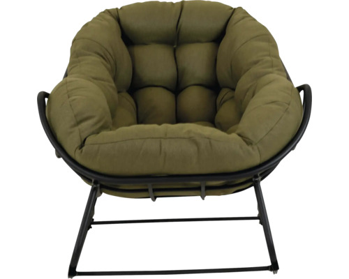 Kussenstoel met metalen frame