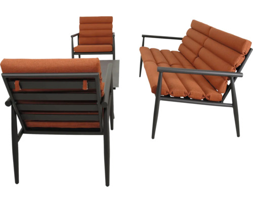 Tuinmeubelset met fauteuils en tafel