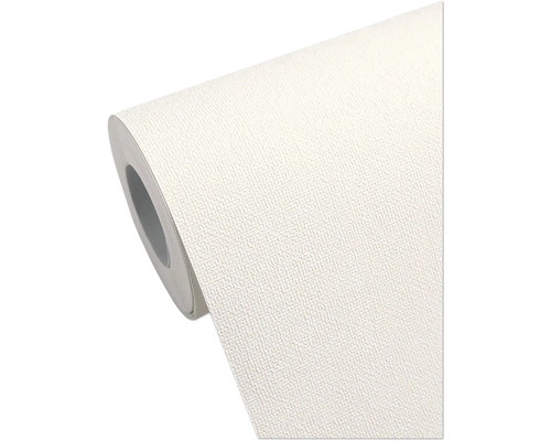 Gestructureerd vliesbehang op rol met een fijne oppervlaktestructuur.
