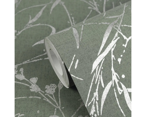 Behangrol met plantenmotief