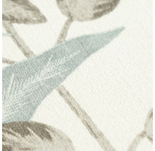 Close-up van een textielbehang met bloemmotief