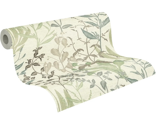 Behangrol met plantenmotief