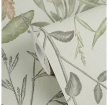 Behangrol met plantenmotief