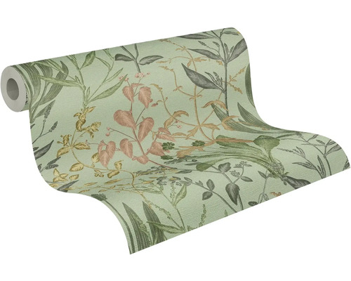 Behangrol met plantenpatroon