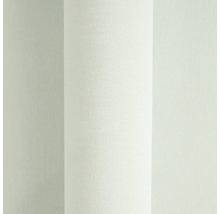 Vliesbehang met fijne linnenstructuur en brede blokstrepen.