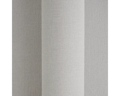 Gestructureerd vliesbehang in grijs met fijne weefstructuur en linnenlook.