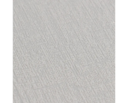 Detailopname van structuurbehang met een verticale korrel, overschilderbaar.