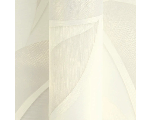 Vliesbehang met abstract golfpatroon en fijne verticale structuur.