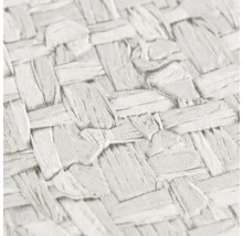 Behang met gevlochten mandstructuur.