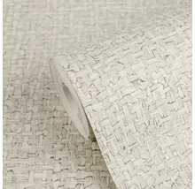 Vliesbehang met vlechtpatroon en gestructureerd oppervlak