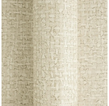 Vliesbehang met vlechtlook, beige gestructureerd oppervlak.