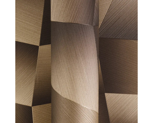 Close-up van een gestructureerd behang met geometrisch patroon