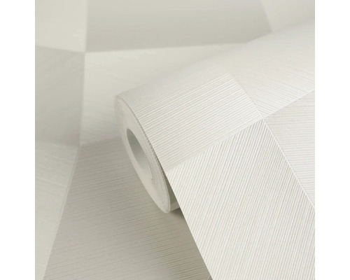 Behangrol met gestructureerd geometrisch patroon van fijne diagonale lijnen.