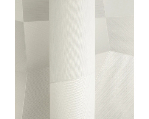 Vliesbehang met geometrisch lijnenpatroon en gestructureerd oppervlak.