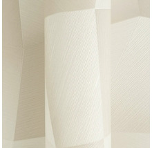 Vliesbehang met geometrisch patroon van grote vlakken en fijne diagonale lijnen.