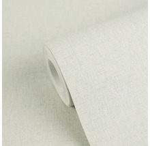 Gestructureerd behang met linnenlook op rol.