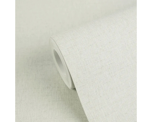 Gestructureerd behang met linnenlook op rol.