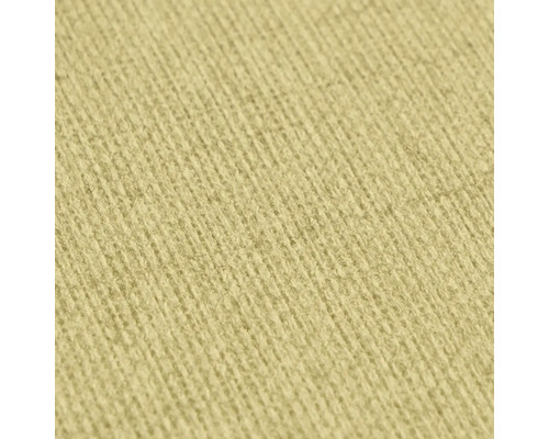 Gestructureerd behang in beige met een fijne verticale ribbelstructuur.