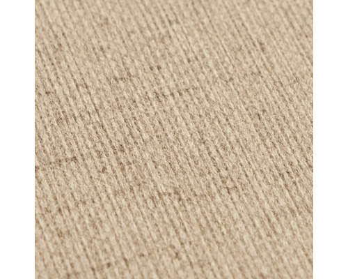 Close-up van een beige tapijt met textielstructuur