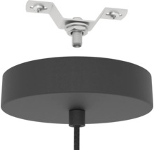 Plafondbeugel en rozet voor een lamp