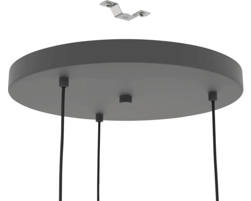 Plafondbeugel en baldakijn voor een hanglamp