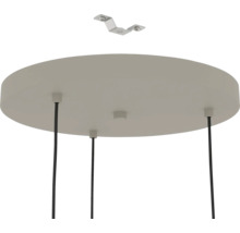 Plafondlamp met montagebeugel en ophangingen voor de kabels