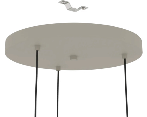 Plafondlamp met montagebeugel en ophangingen voor de kabels