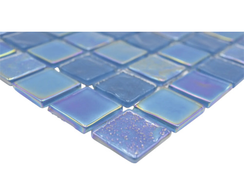 Close-up van glazen mozaïektegels