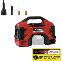 Einhell PRESSITO accukompressor met verschillende adapters en Power X-Change-aanduiding
