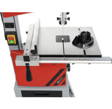 Bandzaag met tafel en hoekaanslag