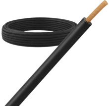 Zwarte elektriciteitskabel met koperen geleider