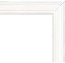 Beelduitsnede van een wit fotolijstprofiel