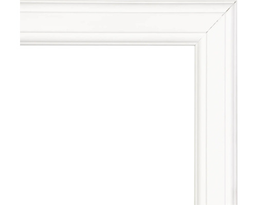 Beelduitsnede van een wit fotolijstprofiel