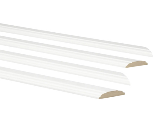 Witte sierlijsten van hout