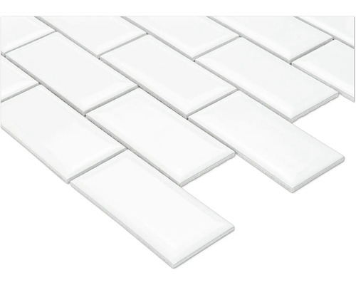 Witte rechthoekige tegels voor wand en vloer