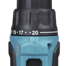 Detailopname van een boormachine met koppelinstelling