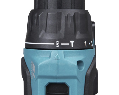 Detailopname van een accuschroefboormachine met boor- en schroefsymbolen