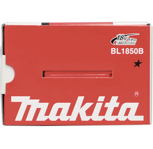 Verpakking voor Makita accu BL1850B, 18 Volt, 5,0 Ampère-uur Lithium-Ion, Makita Logo.