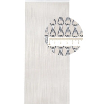 Aluminium kettinggordijn met detailweergave en meetschaal