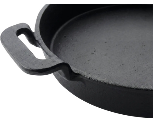 Gietijzeren pan met handvat