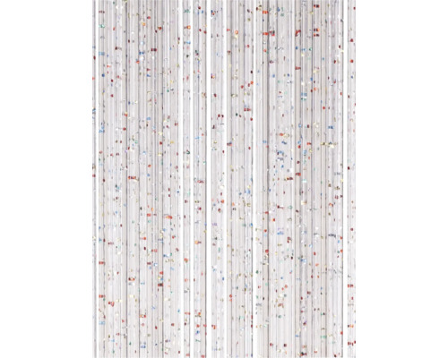 Decoratief draadgordijn met glanzende deeltjes