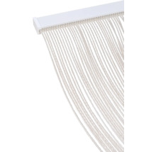 Draadgordijn met witte ophangrail